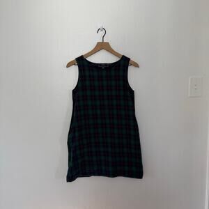 Kiels James Patrick Women's Green Blue Flannel Mini Dress Size XS
